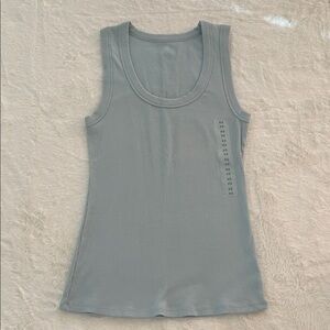 Dip  Ribbed Tank Top - Light Mint SZ XS